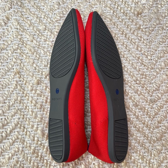 Rothy’s The Point Women’s Flats in Bright Red - Picture 8 of 10
